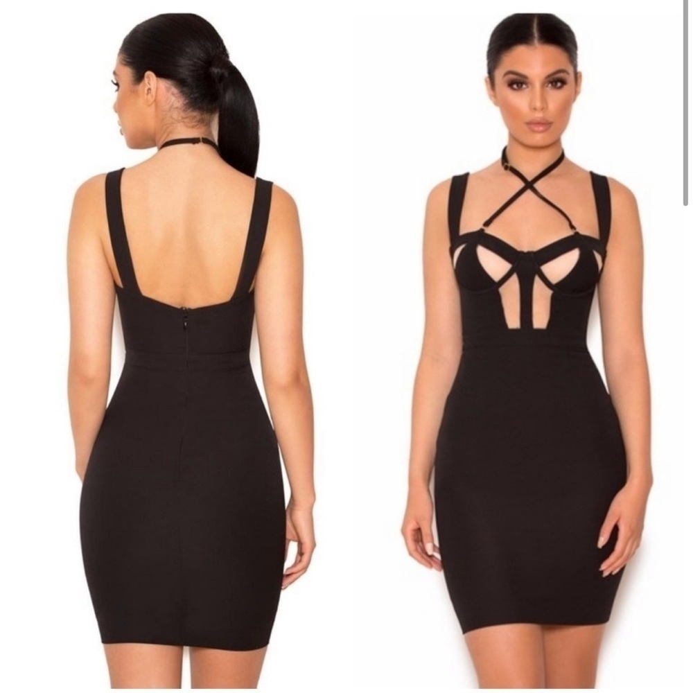 NWT House of CB Camina dress in Black